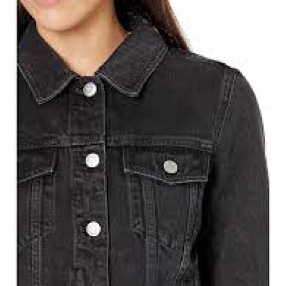 Madewell Denim Lunar Black Wash Jean Jacket Women’s Size Small NWOT - Picture 5 of 12